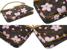 Load image into Gallery viewer, 極美品 LOUISVUITTON ルイヴィトン ポシェット アクセソワール アクセサリーポーチ M92006 モノグラム チェリーブロッサム 村上隆 中古 4b006633
