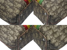 画像をギャラリービューアに読み込む, CHRISTIAN DIOR クリスチャンディオール ラスタライン トロッター トートバッグ 11-MA-0034 ベージュ ラスタカラー 美品 中古 4b006634