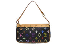 画像をギャラリービューアに読み込む, 新品同様 LOUIS VUITTON ルイヴィトン ポシェットアクセソワール アクセサリーポーチ M92648 モノグラム マルチカラー ブラック 中古 4b006636