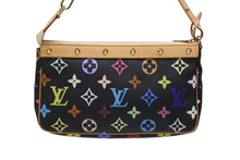画像をギャラリービューアに読み込む, 新品同様 LOUIS VUITTON ルイヴィトン ポシェットアクセソワール アクセサリーポーチ M92648 モノグラム マルチカラー ブラック 中古 4b006636
