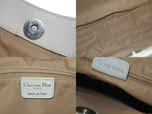 Christian Dior クリスチャンディオール ストリートシック トロッター ワンショルダーバッグ ブラウン ホワイト キャンバス 美品 中古 4b006638