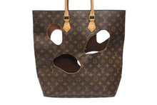 画像をギャラリービューアに読み込む, 極美品 LOUIS VUITTON ルイヴィトン ウィズホールズ トートバッグ M40279 コムデギャルソン 川久保玲 2014 ゴールド金具 中古 4b006642