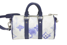 画像をギャラリービューアに読み込む, 新品同様 LOUIS VUITTON ルイヴィトン キーポルXS 2WAY ショルダーバッグ M45761 モノグラムウォーターカラー ネイビー ホワイト 中古 4b006643