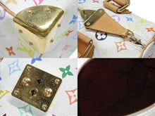 Load image into Gallery viewer, LOUIS VUITTON ルイヴィトン スピーディ30 ハンドバッグ M92643 モノグラム マルチカラー 村上隆 ホワイト 美品 中古 4b006646