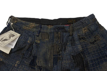 画像をギャラリービューアに読み込む, 新品未使用 KAPITAL キャピタル BORO IVY ボロ アイビー ショートパンツ ショーツ K2505SP222 サイズL 刺し子 襤褸 ネイビー 中古 4b006650