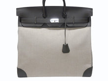 画像をギャラリービューアに読み込む, 新品同様 HERMES エルメス ハンドバッグ オータクロア50 ヴェールマキ トワルキャンプ シルバー金具 U刻印 中古 4b006651