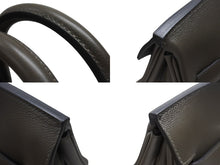 画像をギャラリービューアに読み込む, 新品同様 HERMES エルメス ハンドバッグ オータクロア50 ヴェールマキ トワルキャンプ シルバー金具 U刻印 中古 4b006651