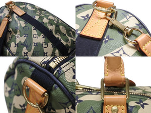 極美品 LOUIS VUITTON ルイヴィトン ×村上隆 キーポルバンドリエール55 モノグラムモフラージュ M95774 ゴールド金具 中古 4b006652