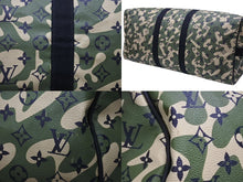 画像をギャラリービューアに読み込む, 極美品 LOUIS VUITTON ルイヴィトン ×村上隆 キーポルバンドリエール55 モノグラムモフラージュ M95774 ゴールド金具 中古 4b006652