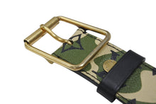 画像をギャラリービューアに読み込む, 新品同様 LOUIS VUITTON ルイヴィトン ベルト サンチュール モノグラモフラージュ 村上隆 サイズ90 M9646U ゴールド金具 中古 4b006653