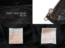 Load image into Gallery viewer, pellepelle ペレペレ フーディ レザージャケット 刺繍 ロゴ サイズ38 ブラック オレンジ 美品 中古 4b006654