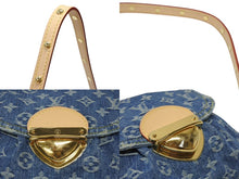 画像をギャラリービューアに読み込む, 新品未使用 LOUIS VUITTON ルイヴィトン 2WAYバッグ ショルダーバッグ サンセット モノグラムデニム M46829 レザー ブルー 中古 4b006655