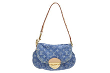 画像をギャラリービューアに読み込む, 新品未使用 LOUIS VUITTON ルイヴィトン 2WAYバッグ ショルダーバッグ サンセット モノグラムデニム M46829 レザー ブルー 中古 4b006655