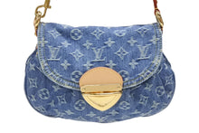 画像をギャラリービューアに読み込む, 新品未使用 LOUIS VUITTON ルイヴィトン 2WAYバッグ ショルダーバッグ サンセット モノグラムデニム M46829 レザー ブルー 中古 4b006655