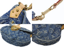 画像をギャラリービューアに読み込む, 新品未使用 LOUIS VUITTON ルイヴィトン 2WAYバッグ ショルダーバッグ サンセット モノグラムデニム M46829 レザー ブルー 中古 4b006655