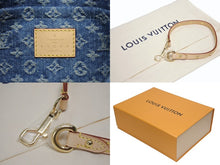 画像をギャラリービューアに読み込む, 新品未使用 LOUIS VUITTON ルイヴィトン 2WAYバッグ ショルダーバッグ サンセット モノグラムデニム M46829 レザー ブルー 中古 4b006655