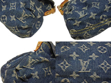 画像をギャラリービューアに読み込む, 極美品 LOUIS VUITTON ルイヴィトン ミニプリーティ ワンショルダーバッグ M95050 モノグラム デニム レザー ゴールド金具 中古 4b006656