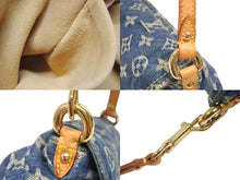 画像をギャラリービューアに読み込む, 極美品 LOUIS VUITTON ルイヴィトン ミニプリーティ ワンショルダーバッグ M95050 モノグラム デニム レザー ゴールド金具 中古 4b006656