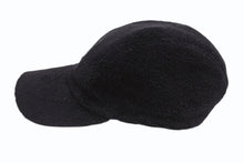 Load image into Gallery viewer, CHANEL シャネル パイル キャップ ハット 帽子 サイズM ココマーク コットン ブラック 美品 中古 4b006657