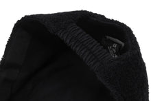 Load image into Gallery viewer, CHANEL シャネル パイル キャップ ハット 帽子 サイズM ココマーク コットン ブラック 美品 中古 4b006657