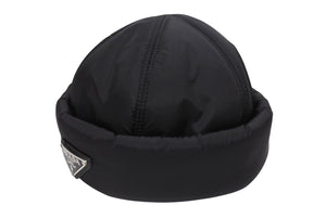 極美品 PRADA プラダ Re-Nylon リナイロン パデッドビーニー フィッシャーマンキャップ 2HC168 サイズM トライアングルロゴ 中古 4b006658