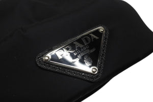 極美品 PRADA プラダ Re-Nylon リナイロン パデッドビーニー フィッシャーマンキャップ 2HC168 サイズM トライアングルロゴ 中古 4b006658