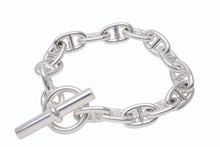 画像をギャラリービューアに読み込む, 新品未使用 HERMES エルメス Chaine d'Ancre Bracelet MM シェーヌダンクル ブレスレットMM 15コマ H101994B 重量約52.7g 中古 4b006659
