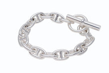 画像をギャラリービューアに読み込む, 新品未使用 HERMES エルメス Chaine d'Ancre Bracelet MM シェーヌダンクル ブレスレットMM 15コマ H101994B 重量約52.7g 中古 4b006659
