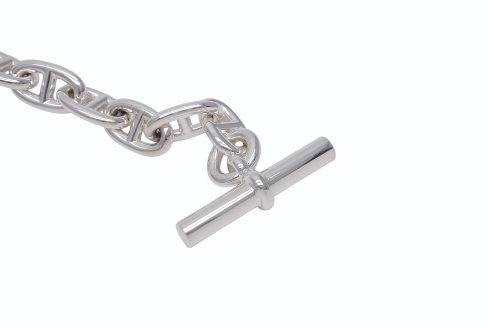 新品未使用 HERMES エルメス Chaine d'Ancre Bracelet MM シェーヌダンクル ブレスレットMM 15コマ H101994B 重量約52.7g 中古 4b006659