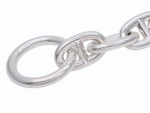 画像をギャラリービューアに読み込む, 新品未使用 HERMES エルメス Chaine d'Ancre Bracelet MM シェーヌダンクル MM ブレスレット Ag925 シルバー 15コマ 中古 4b006660