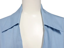 画像をギャラリービューアに読み込む, JIL SANDER ジルサンダー ロングワンピース JDG426AJG05161 サイズ32 ブルー コットン ポリウレタン 美品 中古 4b006663