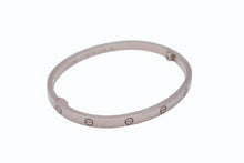 画像をギャラリービューアに読み込む, CARTIER カルティエ Love ラブブレス ブレスレット スモール シルバー ホワイトゴールド ジュエリー B6079217 18g 新型 15号 美品 中古 4b006666