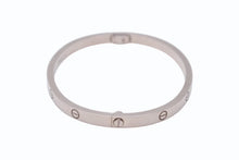 画像をギャラリービューアに読み込む, CARTIER カルティエ Love ラブブレス ブレスレット スモール シルバー ホワイトゴールド ジュエリー B6079217 18g 新型 15号 美品 中古 4b006666