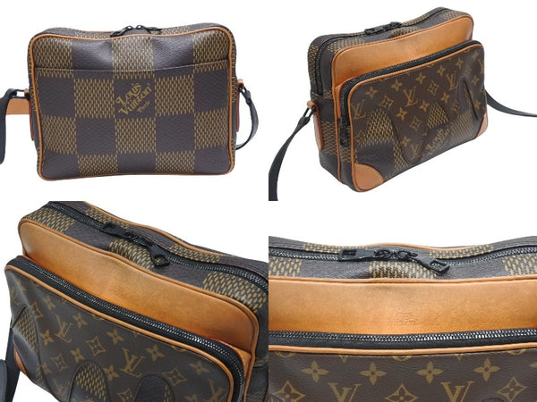 LOUIS VUITTON ルイヴィトン NIGO ナイルメッセンジャー PM ショルダーバッグ ダミエジャイアント N40359 ブラウン 良品 中古 4b006687