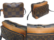 画像をギャラリービューアに読み込む, LOUIS VUITTON ルイヴィトン NIGO ナイルメッセンジャー PM ショルダーバッグ ダミエジャイアント N40359 ブラウン 良品 中古 4b006687
