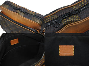 LOUIS VUITTON ルイヴィトン NIGO ナイルメッセンジャー PM ショルダーバッグ ダミエジャイアント N40359 ブラウン 良品 中古 4b006687