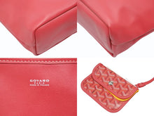 Load image into Gallery viewer, 新品未使用 GOYARD ゴヤール アンジュ ミニポーチ ハンドバッグ ANJEFLMINCG43TY43P ピンク 2025年限定 シルバー金具 中古 4b006690