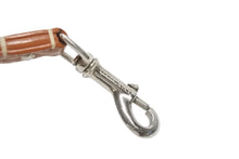 画像をギャラリービューアに読み込む, GOYARD ゴヤール リード ペット用品 ペットグッズ ブラウン PVC レザー ヘリンボーン シルバー金具 美品 中古 4b006692