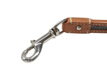 画像をギャラリービューアに読み込む, GOYARD ゴヤール リード ペット用品 ペットグッズ ブラウン PVC レザー ヘリンボーン シルバー金具 美品 中古 4b006692