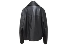 画像をギャラリービューアに読み込む, 新品同様 HERMES エルメス 新型 2024年 レザーコート ジャケット ブラック ブラウン カーフスキン サイズ50 中古 4b006695