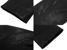 画像をギャラリービューアに読み込む, 新品同様 HERMES エルメス 新型 2024年 レザーコート ジャケット ブラック ブラウン カーフスキン サイズ50 中古 4b006695