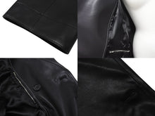 画像をギャラリービューアに読み込む, 新品同様 HERMES エルメス 新型 2024年 レザーコート ジャケット ブラック ブラウン カーフスキン サイズ50 中古 4b006695