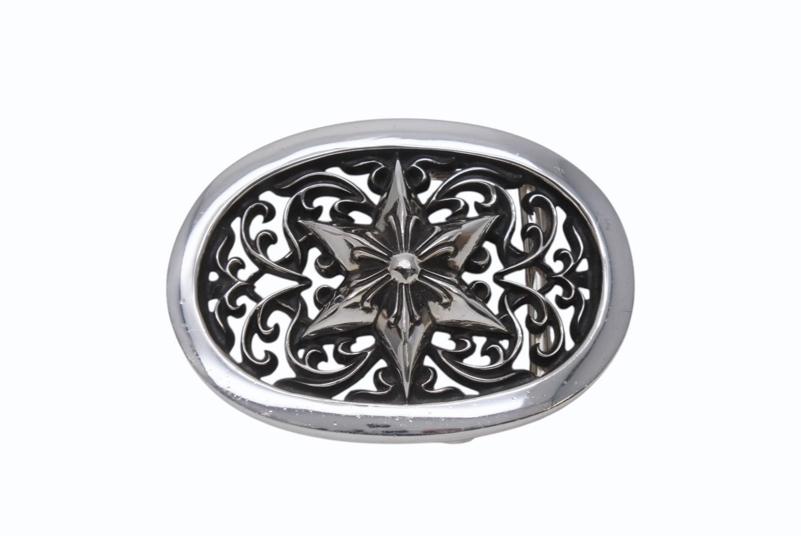 極美品 CHROME HEARTS クロムハーツ BUCKLE CLASSIC OVAL STAR