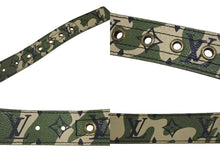 画像をギャラリービューアに読み込む, LOUIS VUITTON ルイヴィトン ベルト サンチュール モノグラモフラージュ 村上隆 サイズ95 M9646U ゴールド金具 美品 中古 4b006700