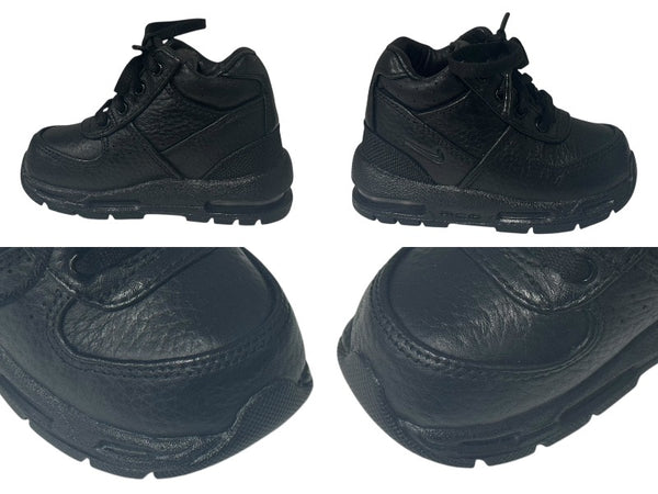 新品同様 NIKE ナイキ AIR MAX GOADOME エアマックス ゴアドーム スニーカー ベビー 子供用 レザー ブラック サイズ11cm 中古 4b006702