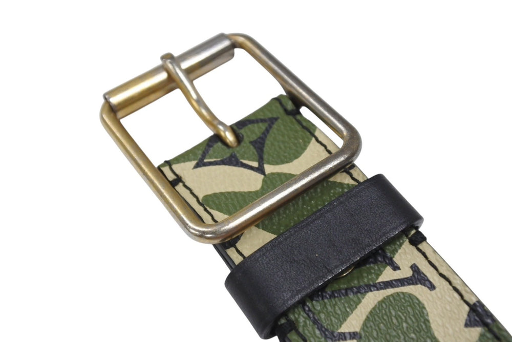 LOUIS VUITTON Belt Suntulle Monogram Moflage Takashi Murakami Size 90 M9646U Gold hardware Good condition Used 4b006705
