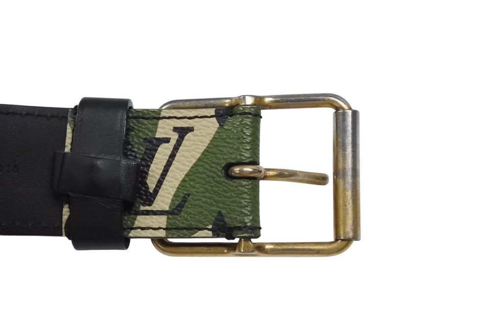 LOUIS VUITTON Belt Suntulle Monogram Moflage Takashi Murakami Size 90 M9646U Gold hardware Good condition Used 4b006705