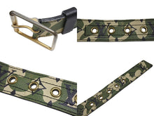 画像をギャラリービューアに読み込む, LOUIS VUITTON ルイヴィトン ベルト サンチュール モノグラモフラージュ 村上隆 サイズ90 M9646U ゴールド金具 美品 中古 4b006705