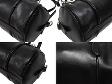 Load image into Gallery viewer, MIUMIU ミュウミュウ 2WAY ショルダーバッグ ハンドバッグ レザー ブラック シルバー金具 美品 中古 4b006708