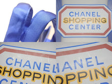 画像をギャラリービューアに読み込む, CHANEL シャネル トートバッグ ハンドバッグ ノベルティ ブルー クリア ロゴ プリント 美品 中古 4b006710